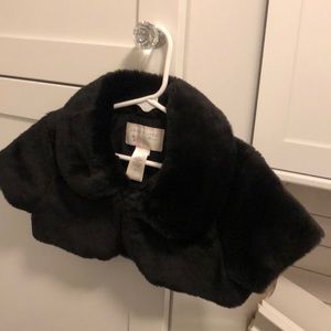 Janie and Jack Cropped Faux fur Jacket Holiday